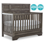 Foundry Convertible Crib - Brushed Pewter