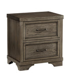 Foundry Night Stand - Brushed Pewter