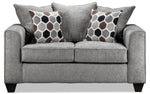 Elio Sofa and Loveseat Set - Platinum