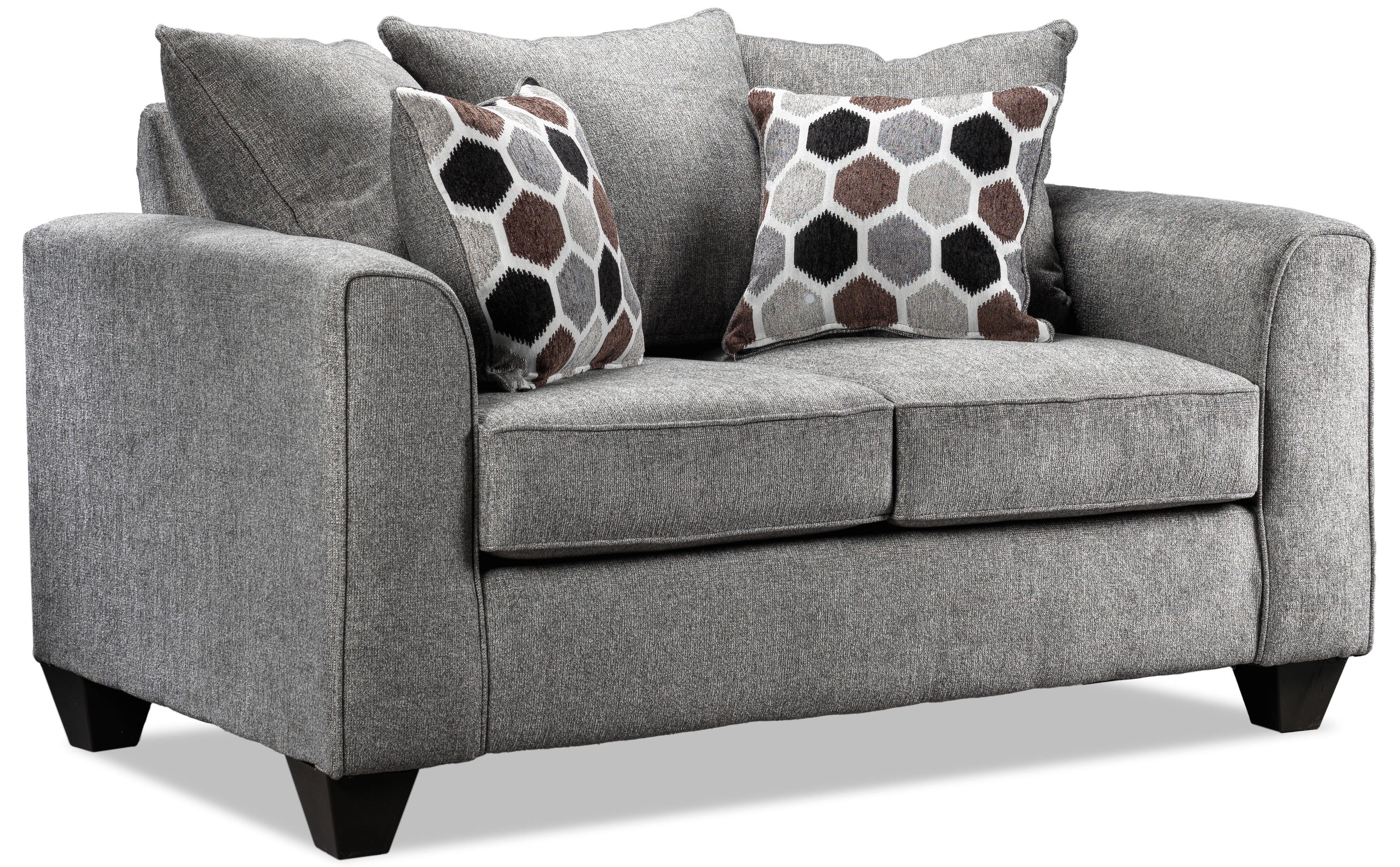 Elio Sofa, Loveseat and Chair Set - Platinum
