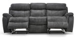 Morrow II Reclining Sofa, Loveseat and Glider Recliner Set - Grey