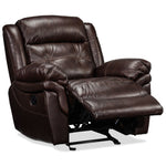 Cooper Leather Recliner - Brown