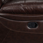 Cooper Reclining Leather Sofa - Brown