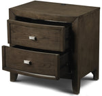 Aberdeen 2-Drawer Night Stand with USB Plug - Barista Oak