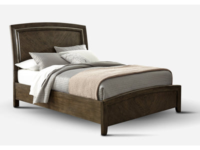 Aberdeen Sleigh Panel Queen Bed - Barista Oak