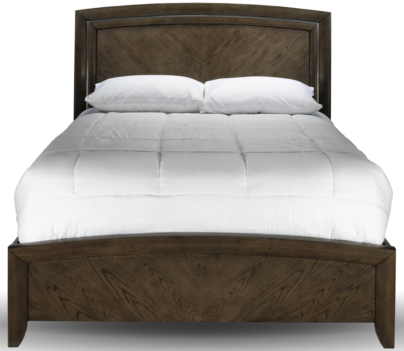 Aberdeen Sleigh Panel King Bed - Barista Oak