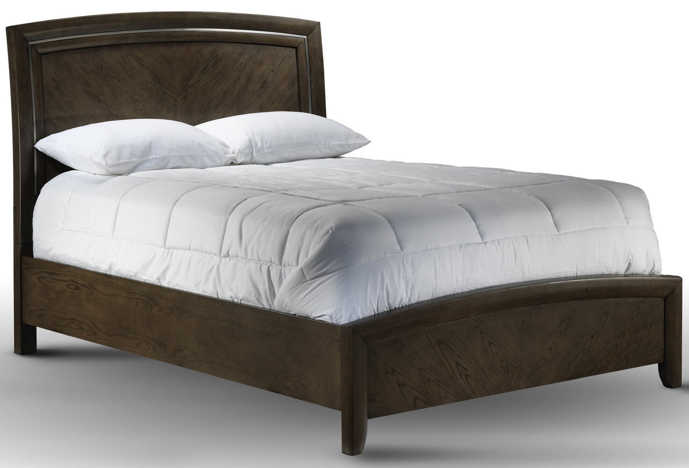 Aberdeen Sleigh Panel Queen Bed - Barista Oak