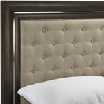 Aberdeen Upholstered Queen Bed - Barista Oak & Cream