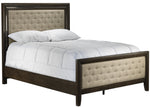 Aberdeen Upholstered Queen Bed - Barista Oak & Cream
