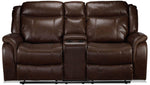 Scorpio Reclining Sofa, Reclining Loveseat and Glider Recliner - Whiskey Brown