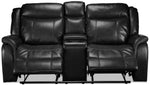 Scorpio Reclining Sofa, Reclining Loveseat and Glider Recliner - Black