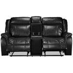 Scorpio Reclining Sofa, Reclining Loveseat and Glider Recliner - Black