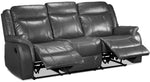 Scorpio Reclining Sofa and Reclining Loveseat - Grey