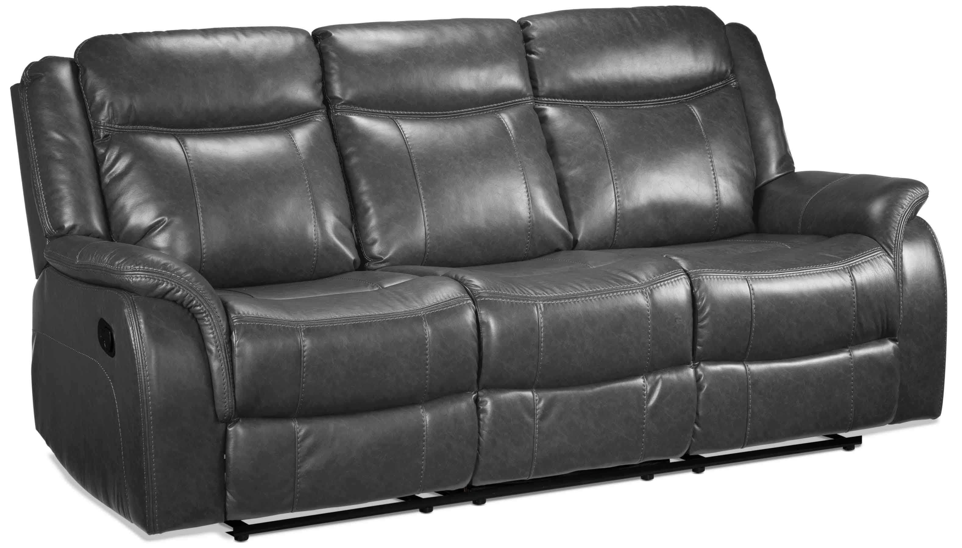 Scorpio Reclining Sofa with Drop Tray - Grey