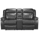 Scorpio Reclining Loveseat with Console - Grey
