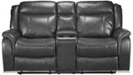 Scorpio Reclining Sofa, Reclining Loveseat and Glider Recliner - Grey