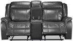 Scorpio Reclining Sofa, Reclining Loveseat and Glider Recliner - Grey