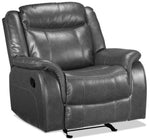 Scorpio Reclining Sofa and Glider - Grey