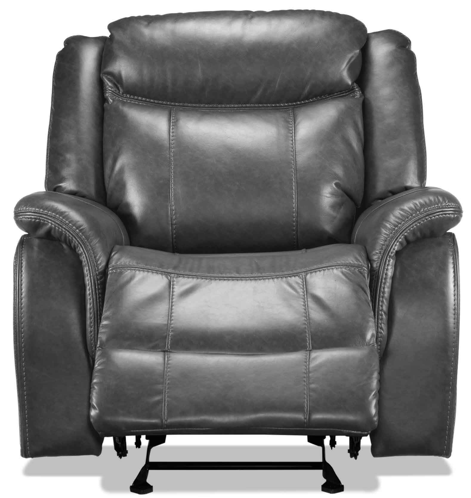 Scorpio Reclining Sofa, Reclining Loveseat and Glider Recliner - Grey