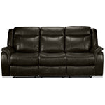Scorpio Reclining Sofa and Reclining Loveseat - Brown