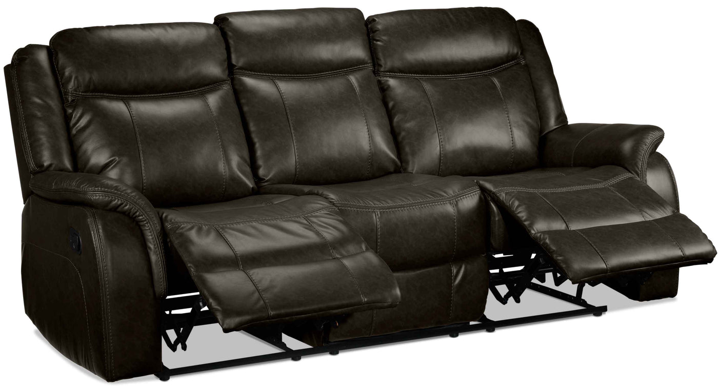 Scorpio Reclining Sofa, Reclining Loveseat and Glider Recliner - Brown