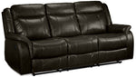 Scorpio Reclining Sofa and Reclining Loveseat - Brown