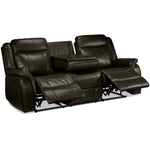 Scorpio Reclining Sofa with Drop Tray - Brown