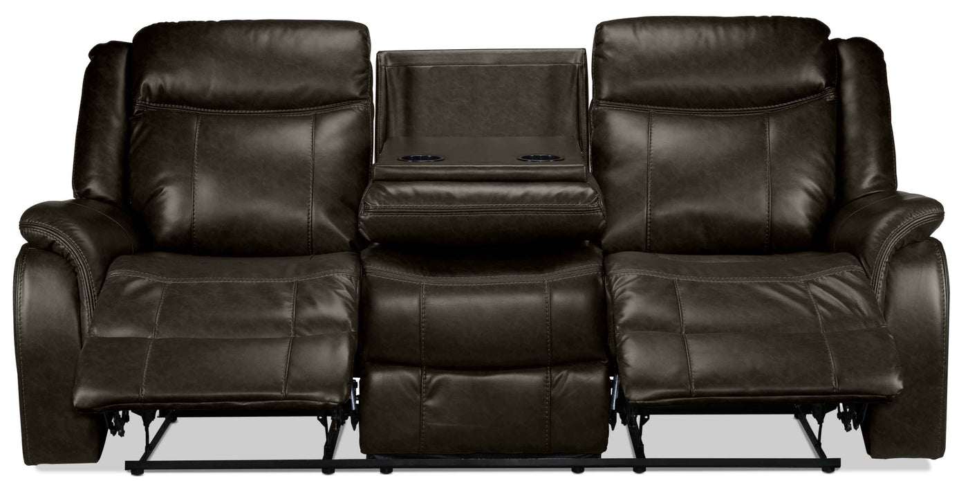 Scorpio Reclining Sofa, Reclining Loveseat and Glider Recliner - Brown