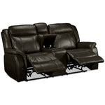 Scorpio Reclining Sofa and Reclining Loveseat - Brown