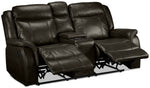 Scorpio Reclining Sofa and Reclining Loveseat - Brown