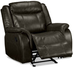 Scorpio Reclining Sofa and Glider - Brown