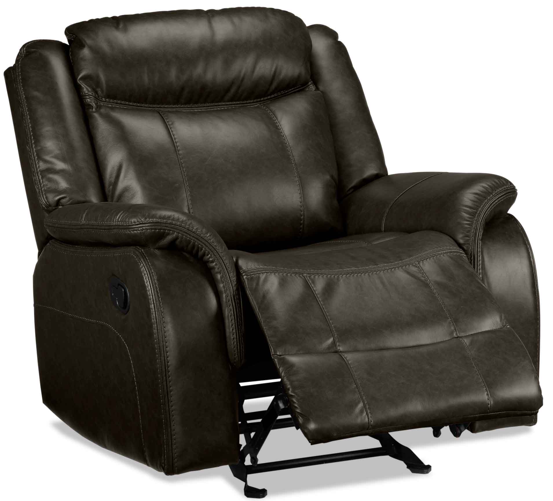 Scorpio Reclining Sofa, Reclining Loveseat and Glider Recliner - Brown