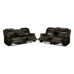 Scorpio Reclining Sofa and Reclining Loveseat - Brown