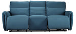 Larsen Power Reclining Sofa and Loveseat Set - Commodore Blue