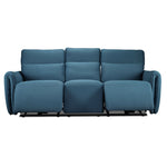 Larsen Power Reclining Sofa and Chair Set - Commodore Blue