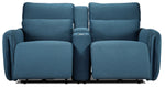 Larsen Power Reclining Loveseat - Commodore Blue