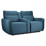 Larsen Power Reclining Sofa, Loveseat and Chair Set - Commodore Blue