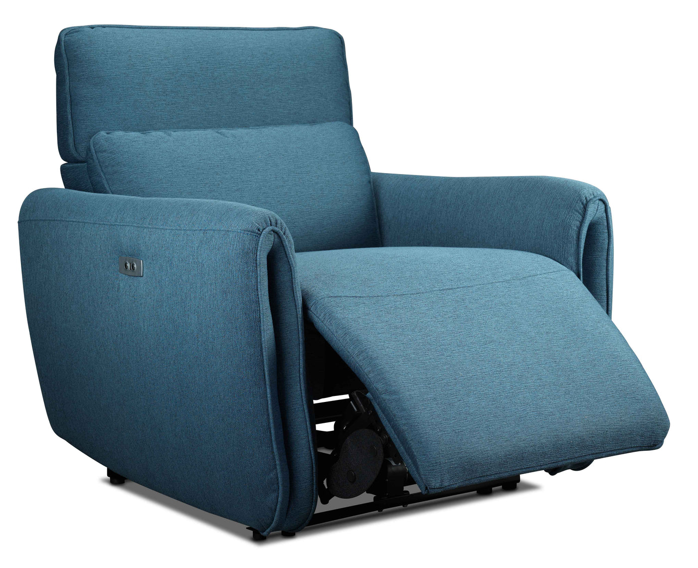 Larsen Power Reclining Sofa and Chair Set - Commodore Blue