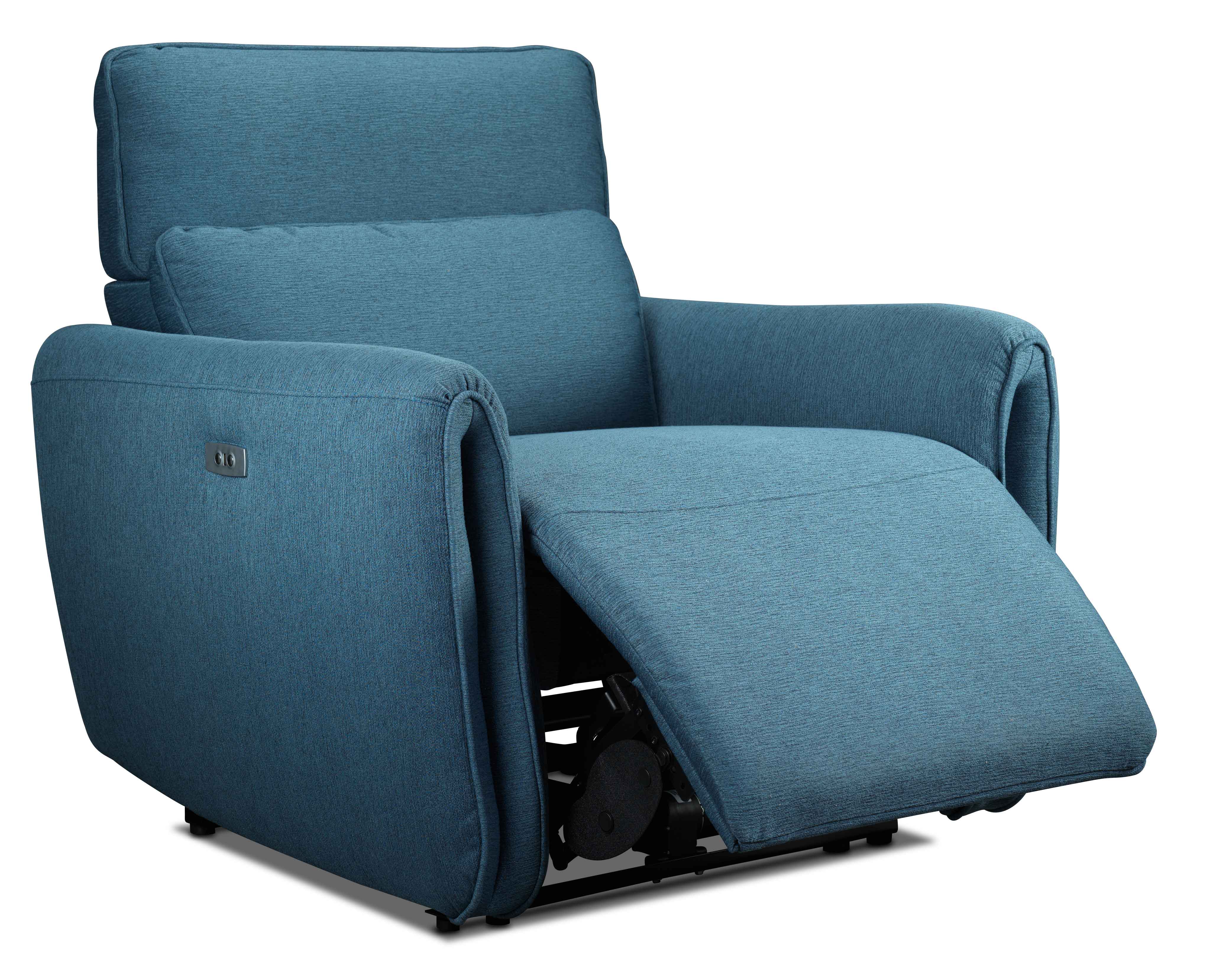 Larsen Power Reclining Sofa and Chair Set - Commodore Blue