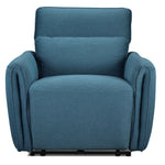 Larsen Power Reclining Sofa, Loveseat and Chair Set - Commodore Blue