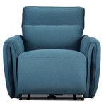 Larsen Power Reclining Sofa, Loveseat and Chair Set - Commodore Blue