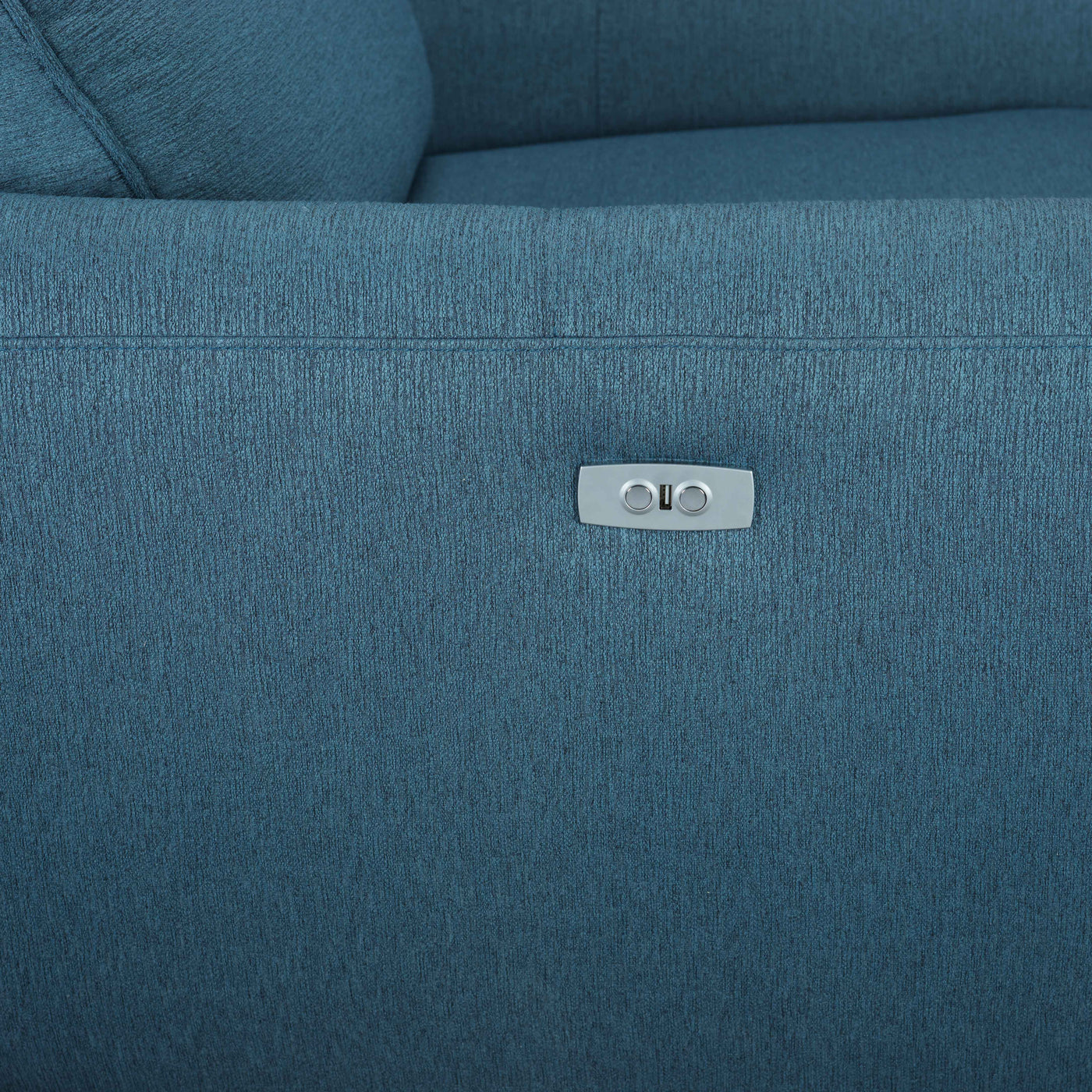 Larsen Power Reclining Sofa and Chair Set - Commodore Blue