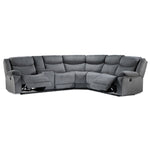 Saxon 3-Piece Power Reclining Sectional - Dynamite Charcoal