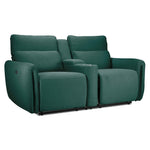 Larsen Power Reclining Sofa, Loveseat and Chair Set - Peacock