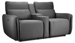 Larsen Power Reclining Sofa, Loveseat and Chair Set - Platinum Grey