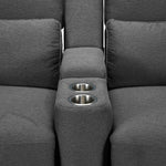 Larsen Power Reclining Sofa and Chair Set - Platinum Grey