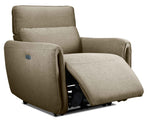 Larsen Power Reclining Sofa, Loveseat and Chair Set - Sand