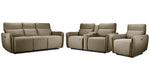 Larsen Power Reclining Sofa, Loveseat and Chair Set - Sand