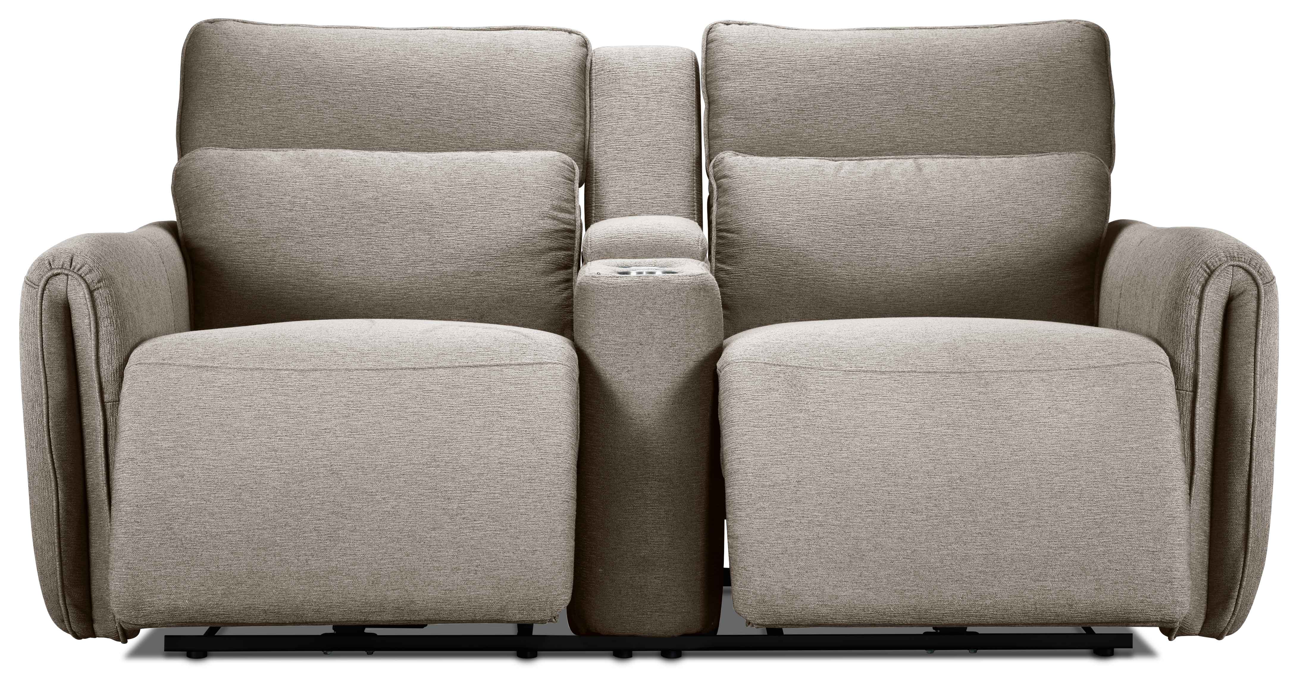 Larsen Power Reclining Sofa, Loveseat and Chair Set - Pearl
