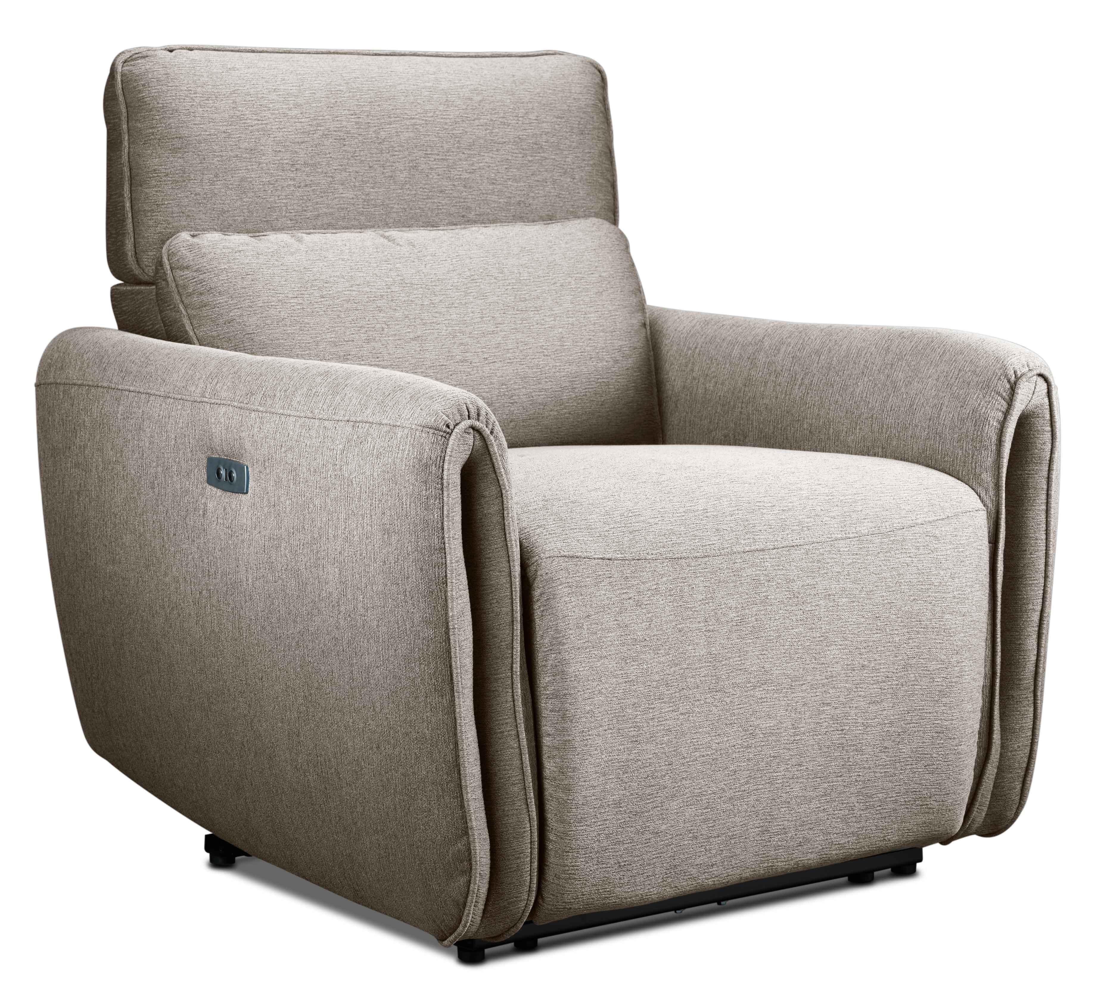 Larsen Power Reclining Sofa, Loveseat and Chair Set - Pearl
